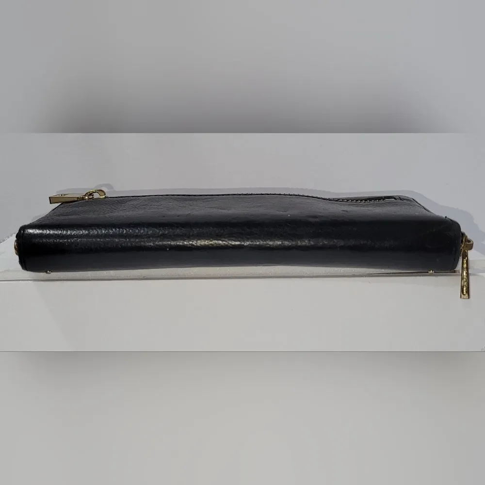 Juicy Couture Black Wallet with Gold Accents